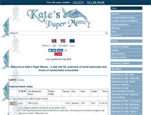 Tablet Screenshot of katespapermoney.co.uk